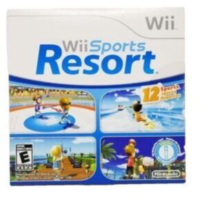Wii Sports Resort Cardboard Sleeve Nintendo Wii, 2009 Disc Good RVL-RZTE-USA-B0